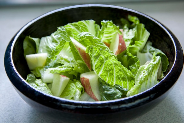 菜食主義の野菜コンチネンタルブレックファーストレタスサラダ