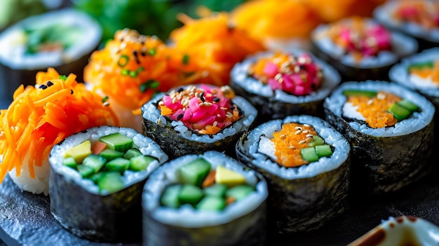 Vegetarische sushi rollen