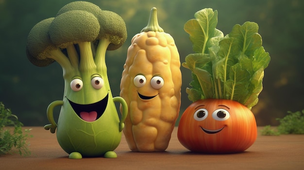 The Veggie Brigade Unveiling the Tales of Vegetable Characters