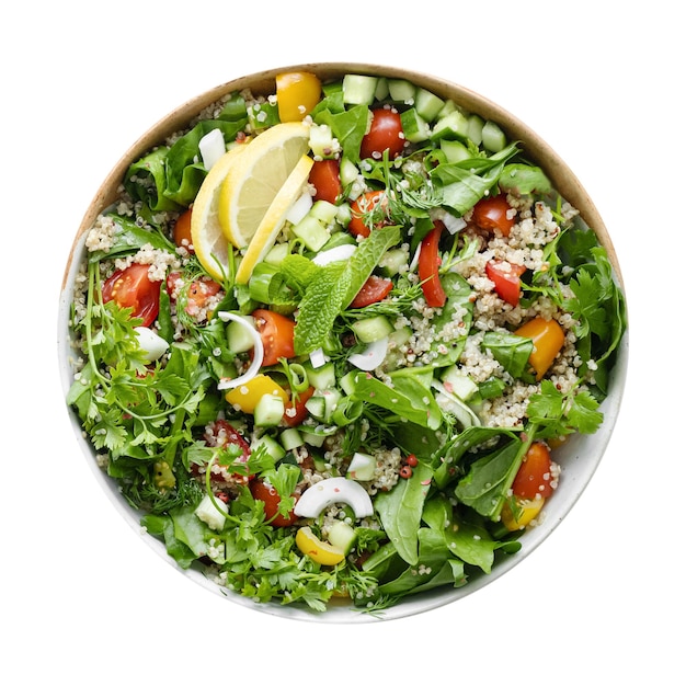 Veggie quinoa bowl png sticker transparent background