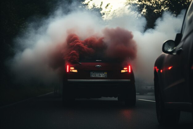 Photo vehicle exhaust a major source of air pollution