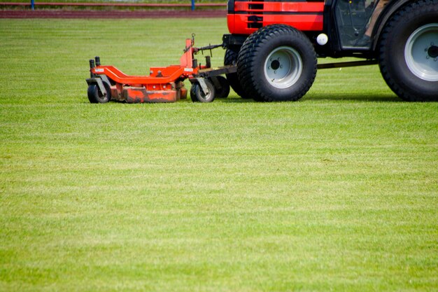 Photo vehicle on field