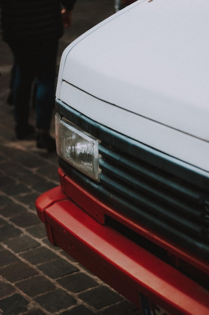 Photo a vehicle headlight stock photo