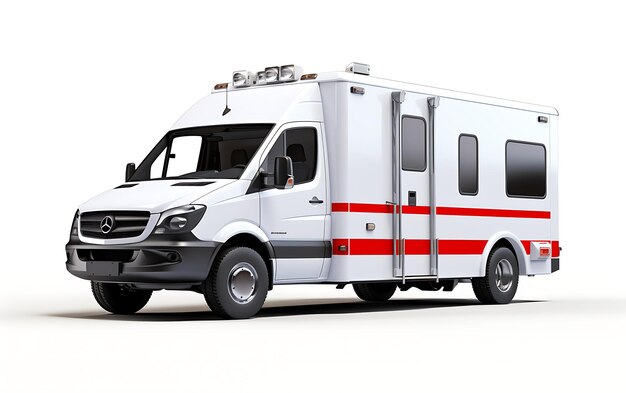 Photo vehicle hospital ambulance car mock up background