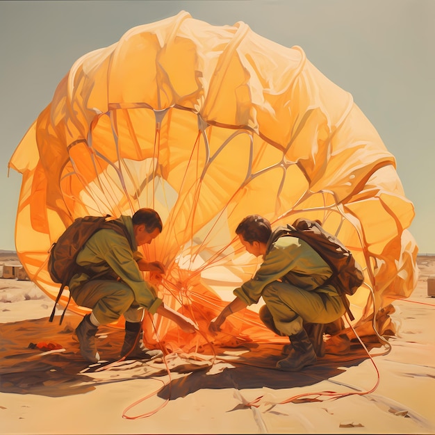 Veiligheid met schroefdraad Het delicate proces van parachutereparatie