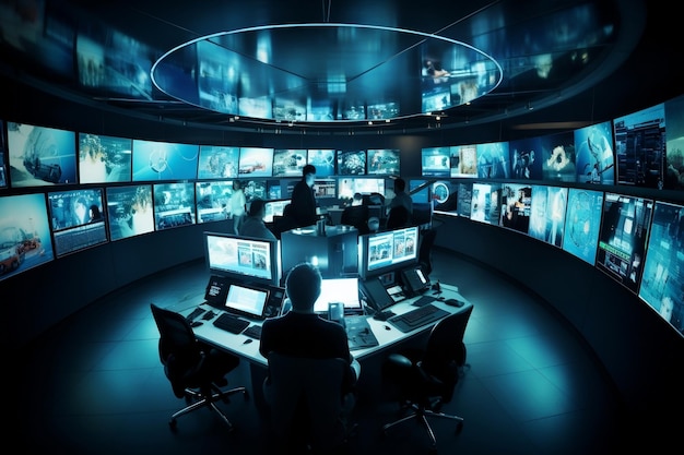 Veiligheidsvoorschriften in een CCTV-ruimte Generatieve AI