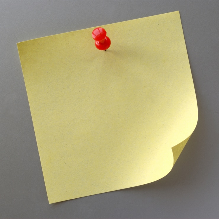 Foto vel papier voor notities