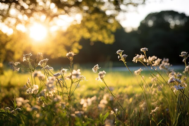 Foto veld van bloemen