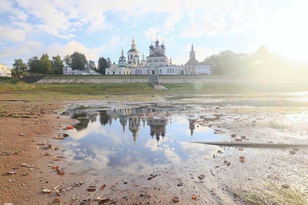 veliky ustyug church landscape russia north religion architecture