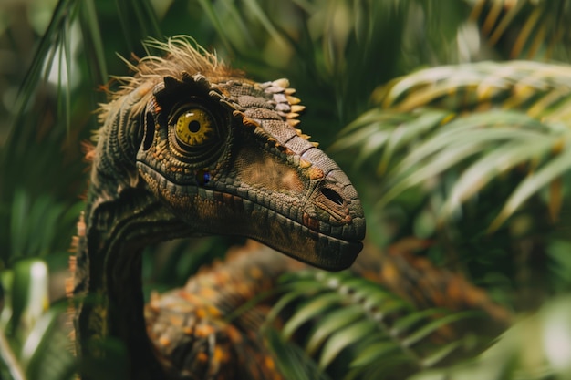 Velociraptor in the jungle