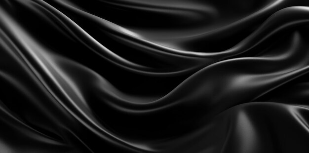 Photo velvet black satin background