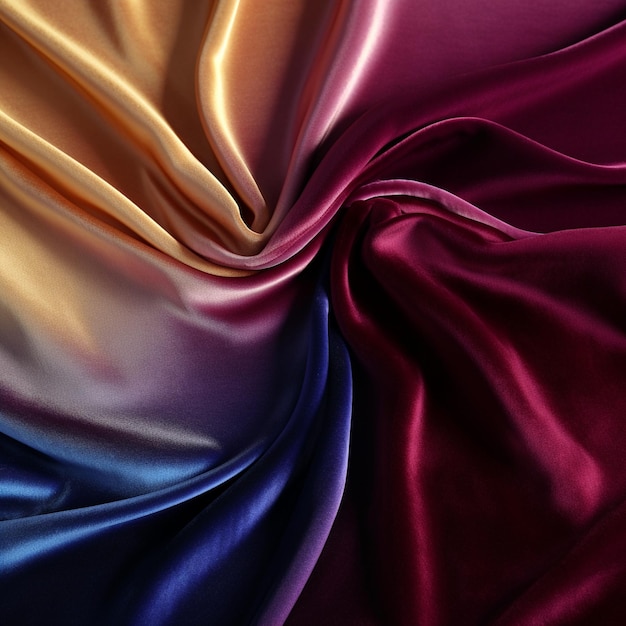 Velvet Fabric with Gradient Fusion Pattern