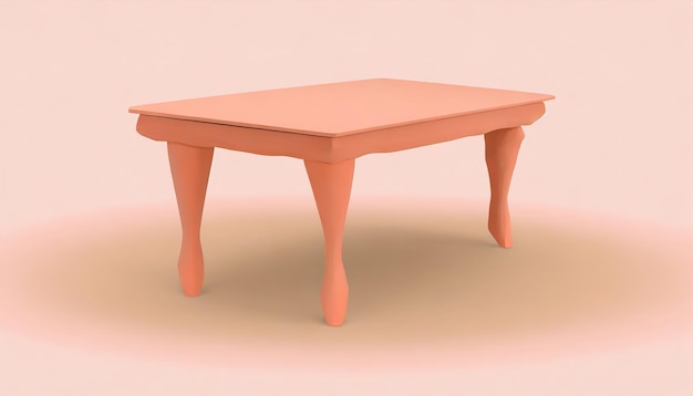 Photo velvety peach wooden table