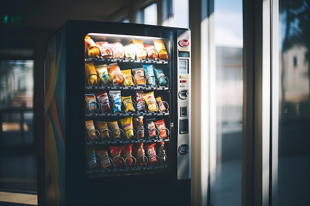 Photo vending machine illustration