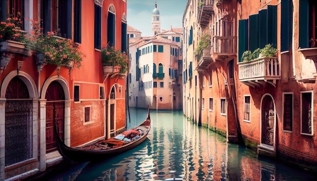 Venetian canal Generative AI Generative AI