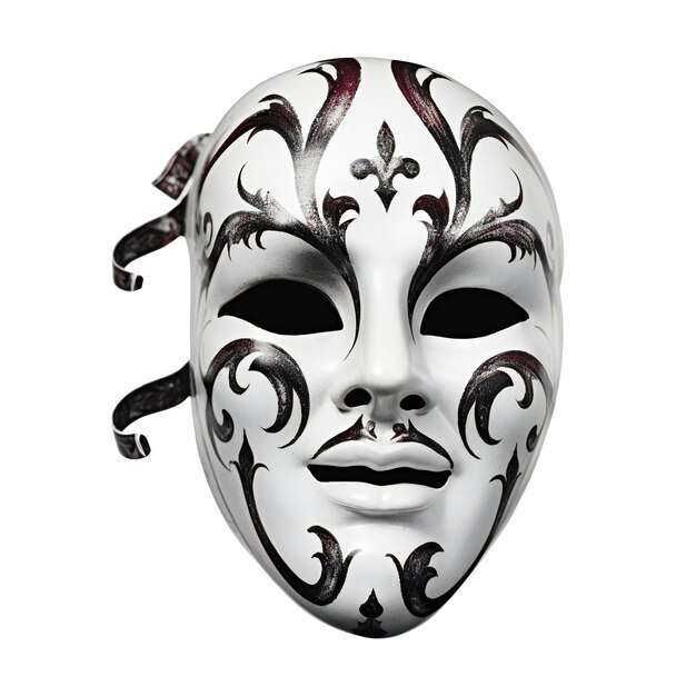 Photo venetian carnival mask isolated on white background