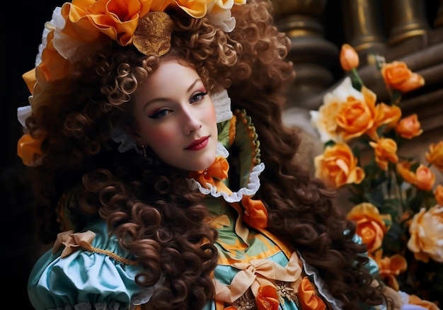 Венецианская карнавальная маска Традиция и гламур, созданные ИИ