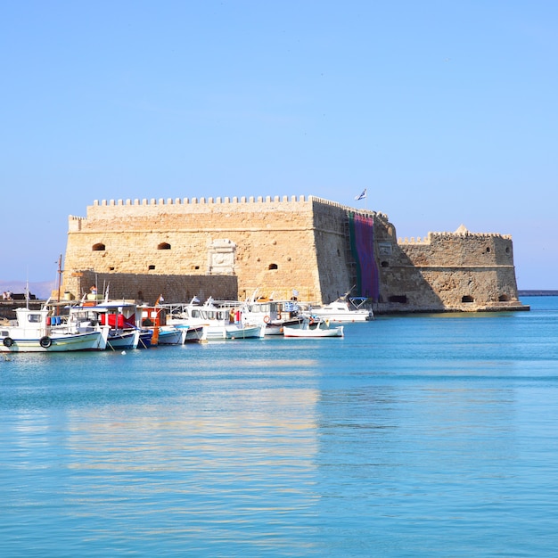 Venetian Fortress in Heraklion, Crete Island, Greece