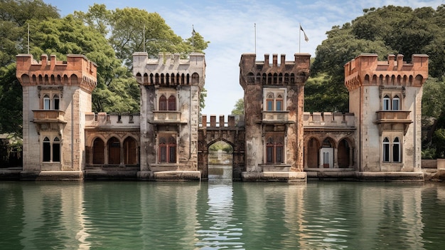 венецианские башни высококачественное фотографическое творческое изображение