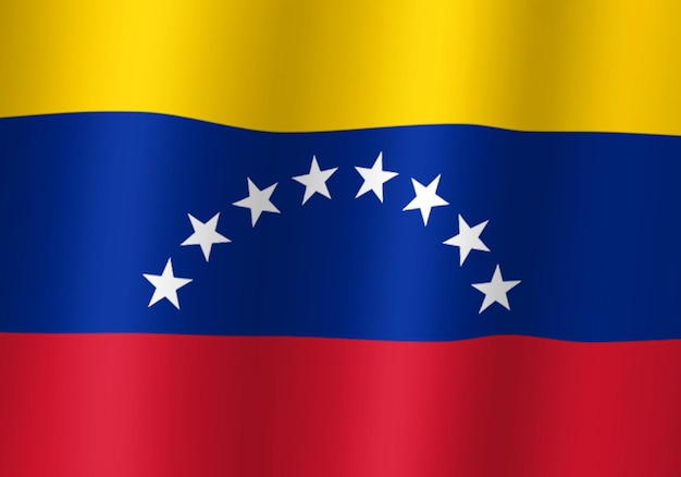 Photo venezuela national flag 3d illustration close up view