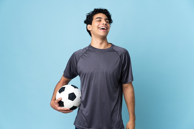 Venezuelan football player man laughing