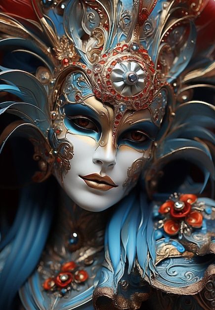 Venice beautiful carnival masks and outfits