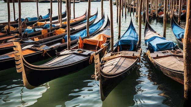 Venice boat Generative AI