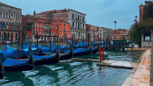 Venice Carnival People in Venetian carnival masks and costumes on streets of Venice Italy Europe February 10 2024