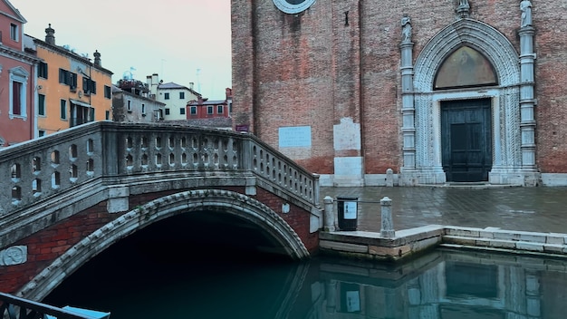 Venice Carnival People in Venetian carnival masks and costumes on streets of Venice Italy Europe February 10 2024