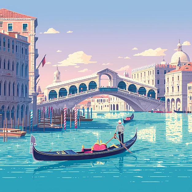 Venice Gondola Tour on Grand Canal