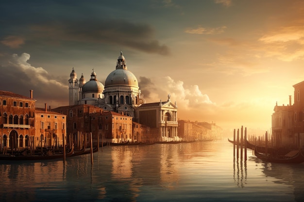 Большой канал Венеции Генерировать Ai