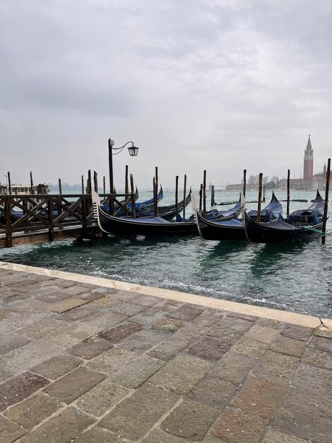 Foto gondola di venezia, italia