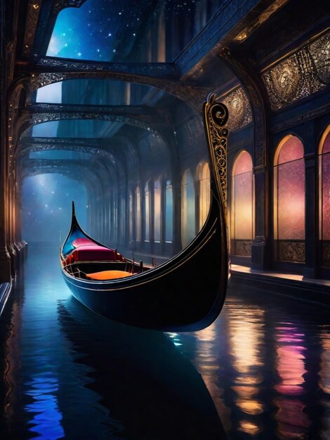 venice italy gondolas