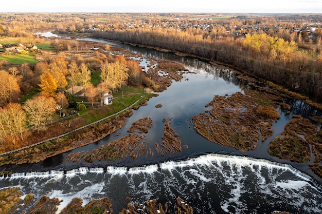 Venta Rapid waterfall Ventas Rumba the widest waterfall in Europe Kuldiga Latvia