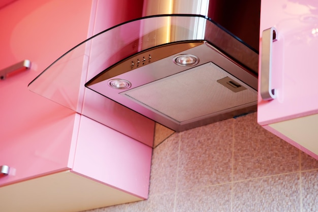 Ventilation of modern kitchen