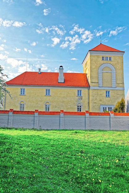 Ventspils Castle in Latvia. The Castle was built by Livonian Order. It is the oldest castle built by Livonian Order. Ventspils is a city in the Courland region of Latvia.