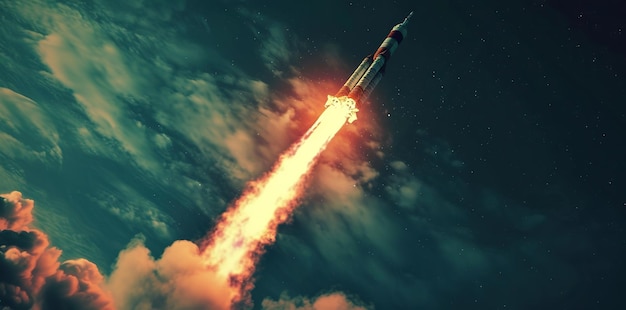 写真 この ロケット シリーズ に よっ て 発射 さ れ た 恒星 間 の 冒険 を 超える 冒険
