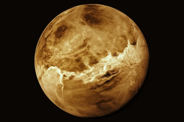 Venus on a pitch black background This images components were provided by NASA superior photograph