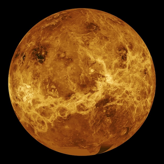 Venus planet closeup in space satellite image of venus elements of this image furnished by nasa