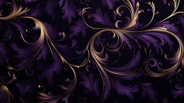 Foto verander uw ruimte met dark purple en gold abstract pattern wallpaper verhoog uw decor met de elegantie en koninklijke charme van dit luxe ontwerp en creëer een geavanceerde sfeer in elke kamer