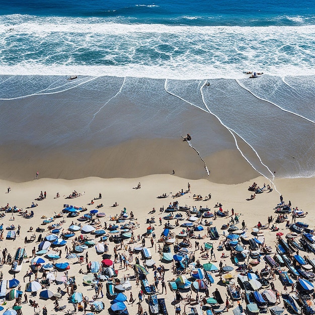 Foto verano in spiaggia