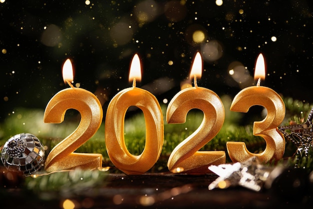 Verbazingwekkende creatieve foto van het nieuwe jaar 2023 voor multi-gebruik