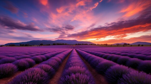 verbazingwekkende landschap foto van lavendel veld