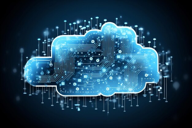 Verbind netwerken cloud webtechnologie cyberspace concept zakelijke communicatie computing opslag