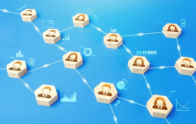 Verbindingen tussen mensen. Meritocratie en autonomie. Communicatie coördinatie