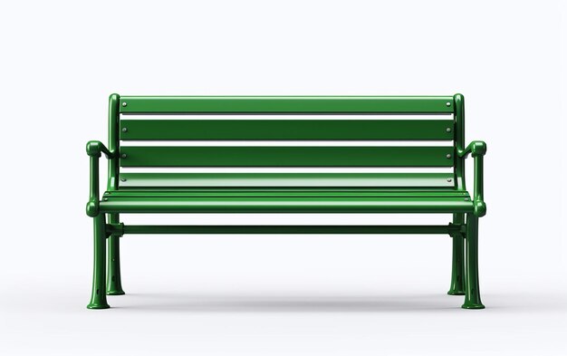 Verdant Bench Against White