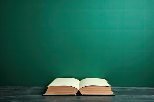 The Verdant Canvas A Journey Through a Book with a Green Board Background