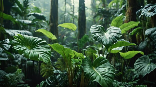 Verdant Forest Canopy Overflowing With Leaves