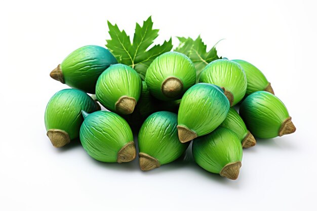 Verdant Harvest a Pile of Green Acorns