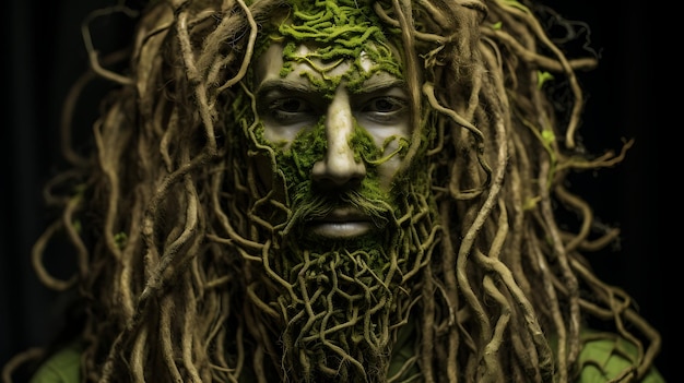 Photo verdant humanoid